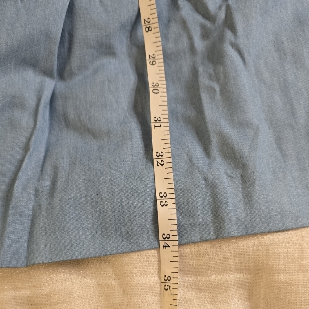 Tyler Boe Blue Pleated Tie Front Sundress - Picture 13 of 14